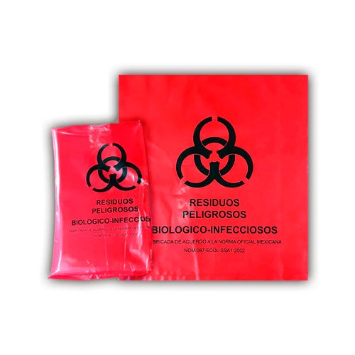 Bolsas rojas de polipropileno 47.5 x 57.5 cm