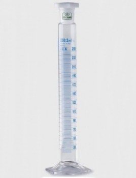 Probeta de vidrio con tapon 1L