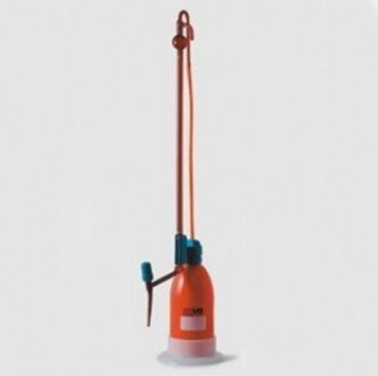 Bureta ambar 25ml con llave de teflon