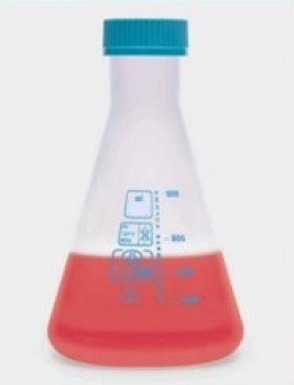 Matraz erlenmeyer PP 1000ml con tapa rosca
