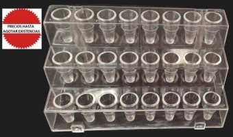 Gradilla de PP para 24 microtubos