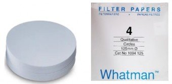 Papel filtro # 4 de 12.5cm