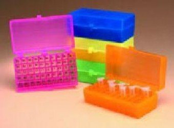 Caja Polipropileno Colores 50 Microtubos