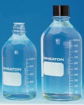 Frasco de vidrio graduado 500ml