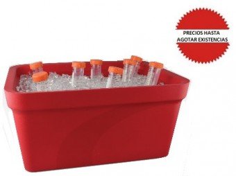 Bandeja de plastico para hielo 9L roja