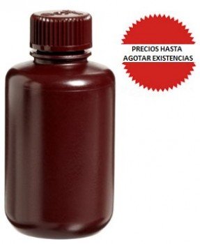 Frasco redondo HDPE ambar 125ml