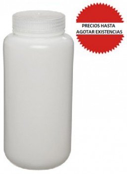 Frasco redondo PP fluorinado 500ml