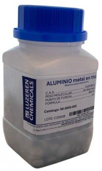 Aluminio metal en trozos 250g