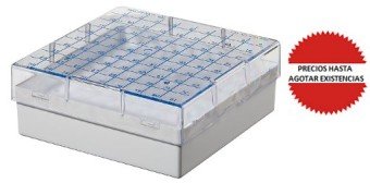 Criocaja PC para 81 microtubos de 0.5ml