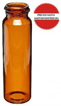 Vial de vidrio ambar de 20ml