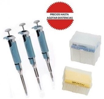 Juego de 3 micropipetas autoclaveables