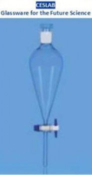 Embudo de separacion con llave PTFE 125ml