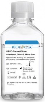 Agua con DEPC ultrapura esteril