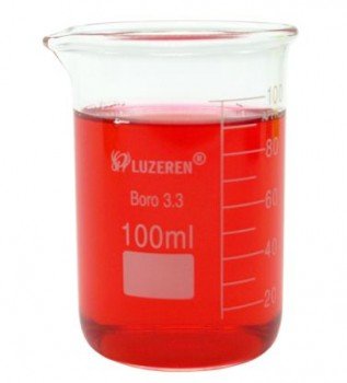 Vaso de vidrio boro 3.3 de 100ml