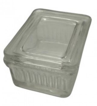 Caja de vidrio con tapa