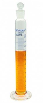 Probeta de vidrio con tapon 250ml