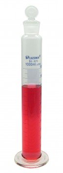 Probeta de vidrio con tapon 1L