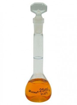 Matraz volumetrico vidrio boro 3.3 de 25ml