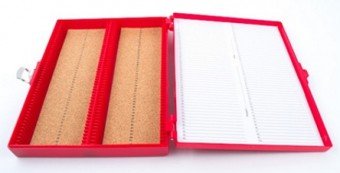 Caja PP para 100 Portaobjetos