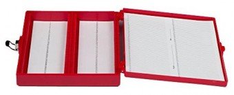 Caja de plastico para 100 Portaobjetos