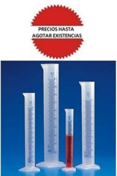Probeta PP  10ml graduacion en azul