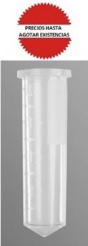 Microtubo 2.0ml sin tapa 500paq