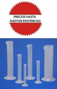 Probeta de PP 25ml base hexagonal