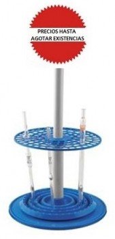 Portapipetas rotatorio PP azul