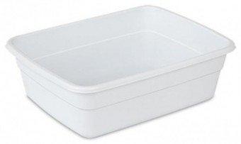 Bandeja de plastico blanca 17L