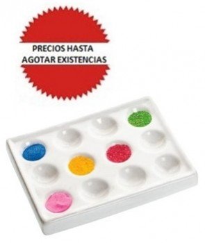 PLACA MAZZINI DE PORCELANA DE 12 CAVIDADES