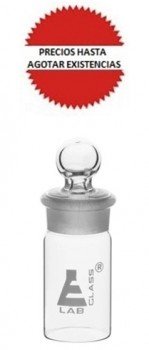 Pesafiltros de vidrio forma alta 15ml
