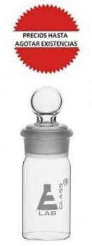 Pesafiltros de vidrio forma alta 25ml