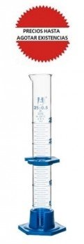 Probeta de vidrio boro 25ml