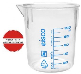 Vaso de precipitado de plastico 100ml