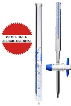 Bureta schellbach de vidrio 10ml