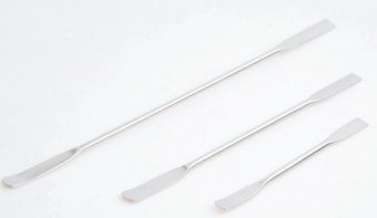 Espatula doble redondo -cuadrado SS 220mm Luzeren
