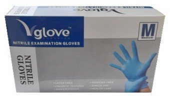 Consumibles y accesorios, Guantes de nitrilo azul mediano