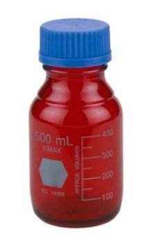 Frasco vidrio ambar raysorb 500ml