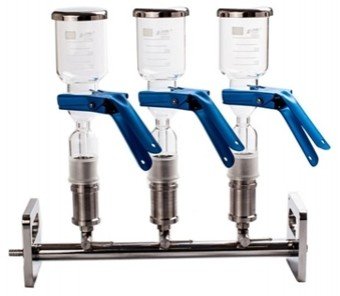Manifold de filtracion de 3 plazas