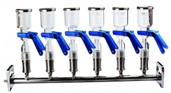 Manifold de filtracion de 6 plazas