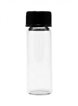 Vial de vidrio claro 7.4ml con tapa rosca