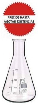 Matraz erlenmeyer vidrio boro 500ml