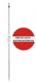 Pipeta volumetrica de vidrio 3ml