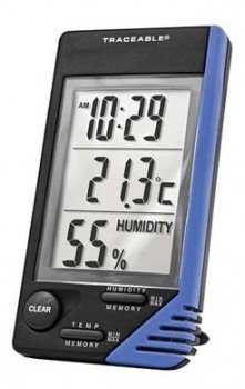 Termohigrometro con reloj