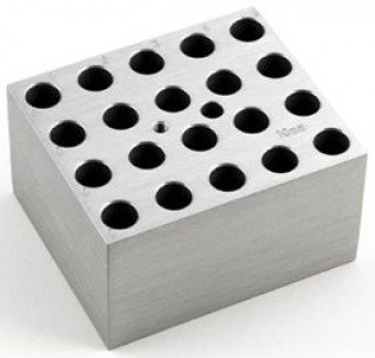 Bloque de aluminio para 20 tubos de 10mm