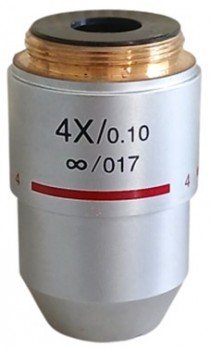 Objetivo acromatico infinito 4X