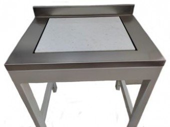 Mesa para balanza cubierta SS y placa marmol
