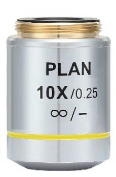 Objetivo planacromatico 10X / 0.25